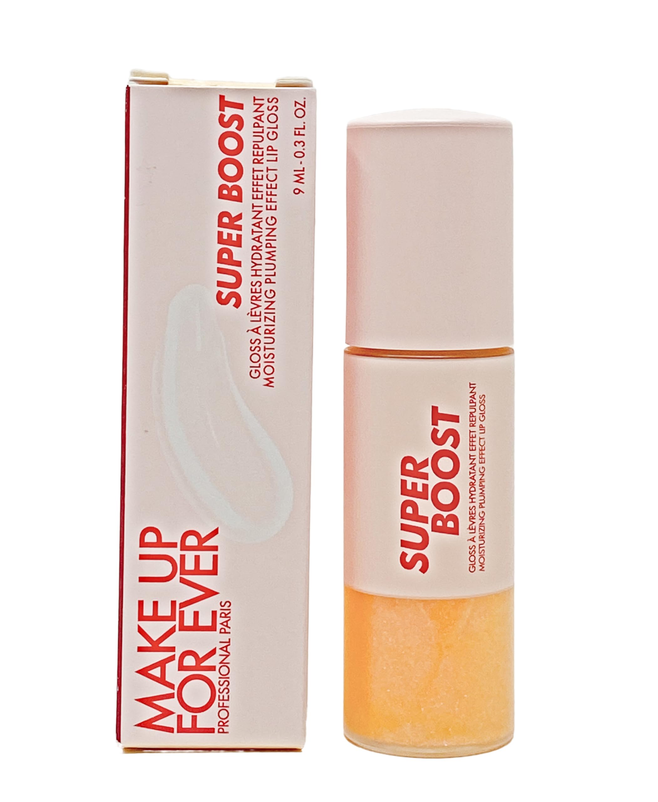 Make Up For Ever Super Boost Moisturizing Plumping Effect Lip Gloss - 02 Fairy Glimmer holographic gold and