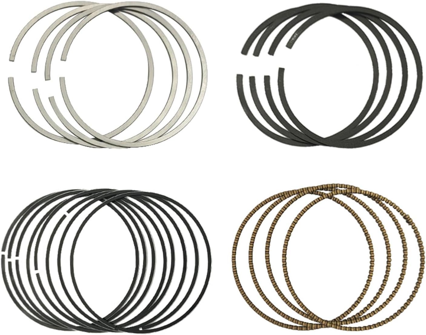 GUYAOYI 23040-2B600 Engine Piston Rings Set Standard 77mm Fits for Hyundai Accent Veloster for Kia Rio 1.6L 2012-2017 230402B600