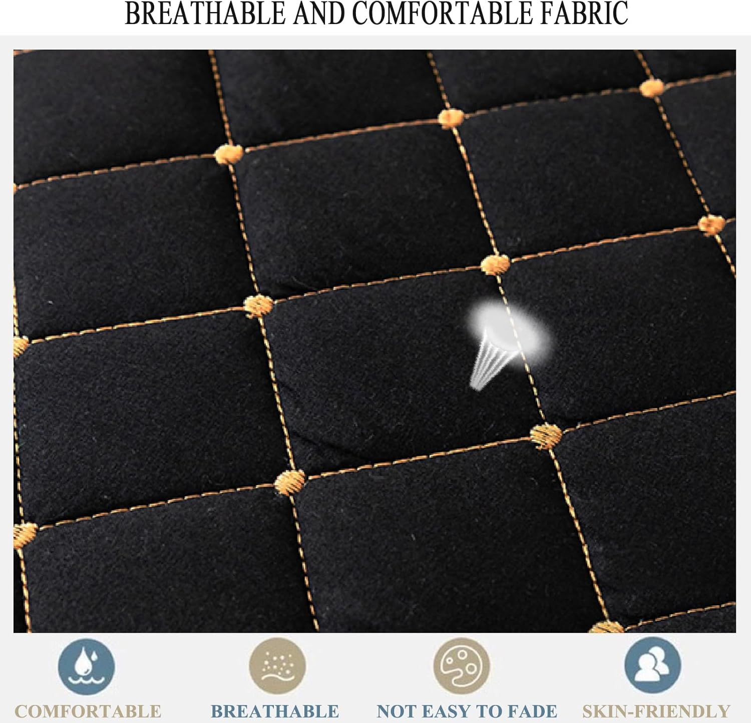 Bed Skirt Ruffled 17 in Drop Ruffle Breathable Soft Comfortable Bedskirt with Non Slip Band Bedskirts with 2 Pillowcases for Full Queen King Bed