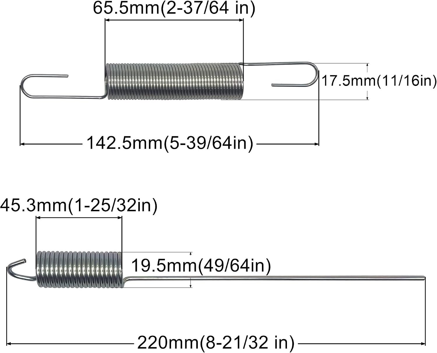 59207 29016 Throttle Return Spring Assortment Universal Fit 9 Pcs