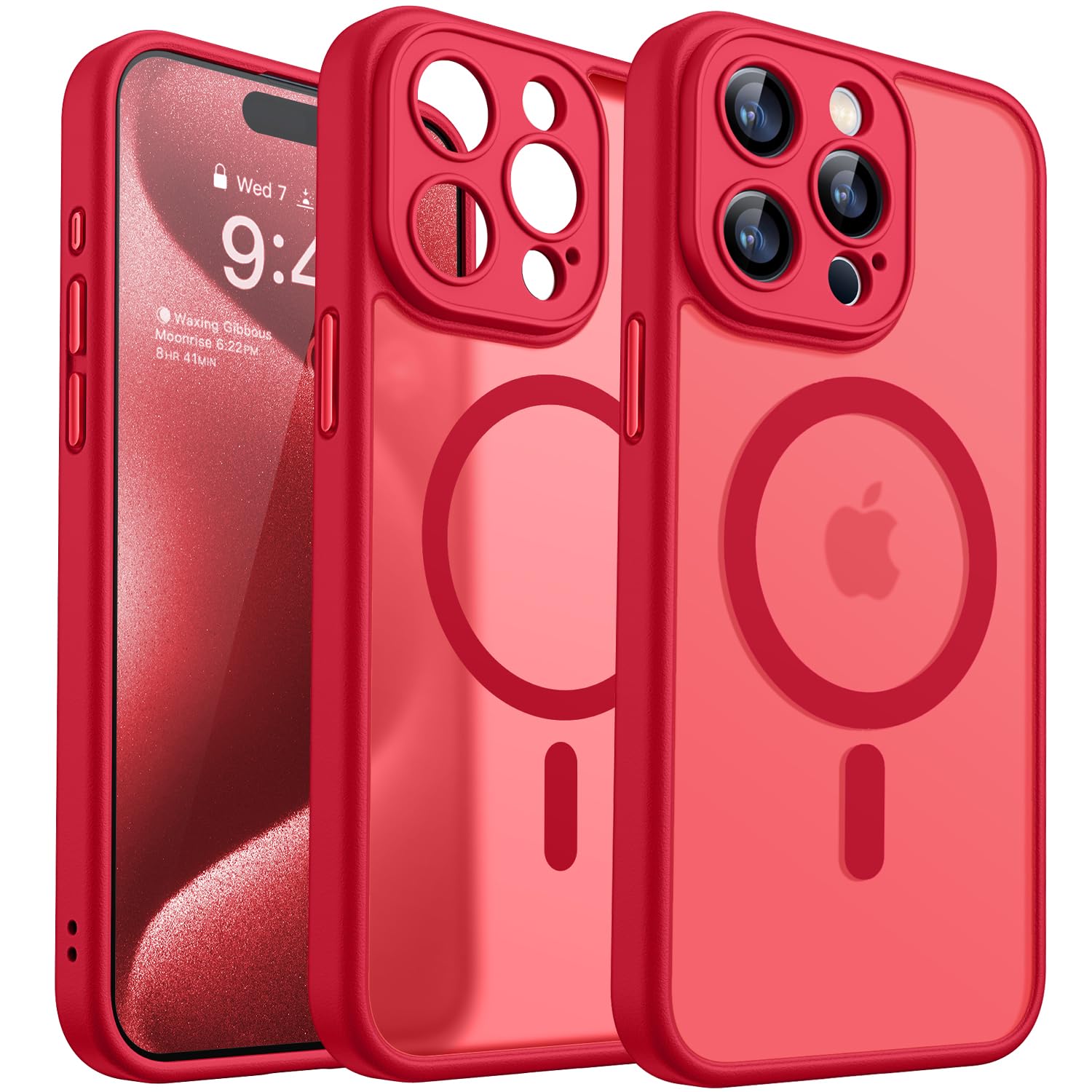 CANSHN Magnetic Compatible with iPhone 15 Pro Case