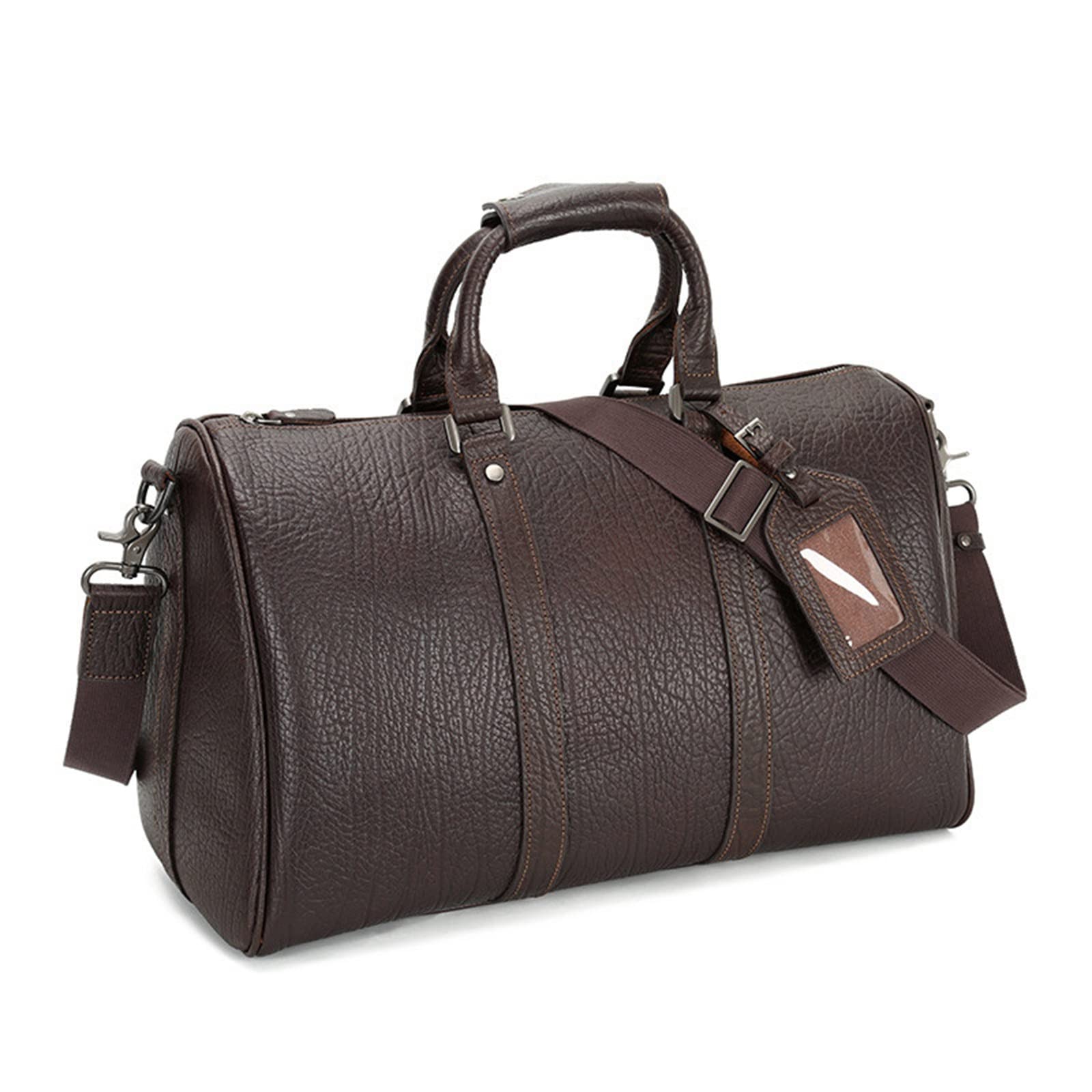 Bolso de Equipaje de Mano para Hombre Bolso de Viaje Cuero Travel Gym Sports Fin Semana para Mujeres Hombres