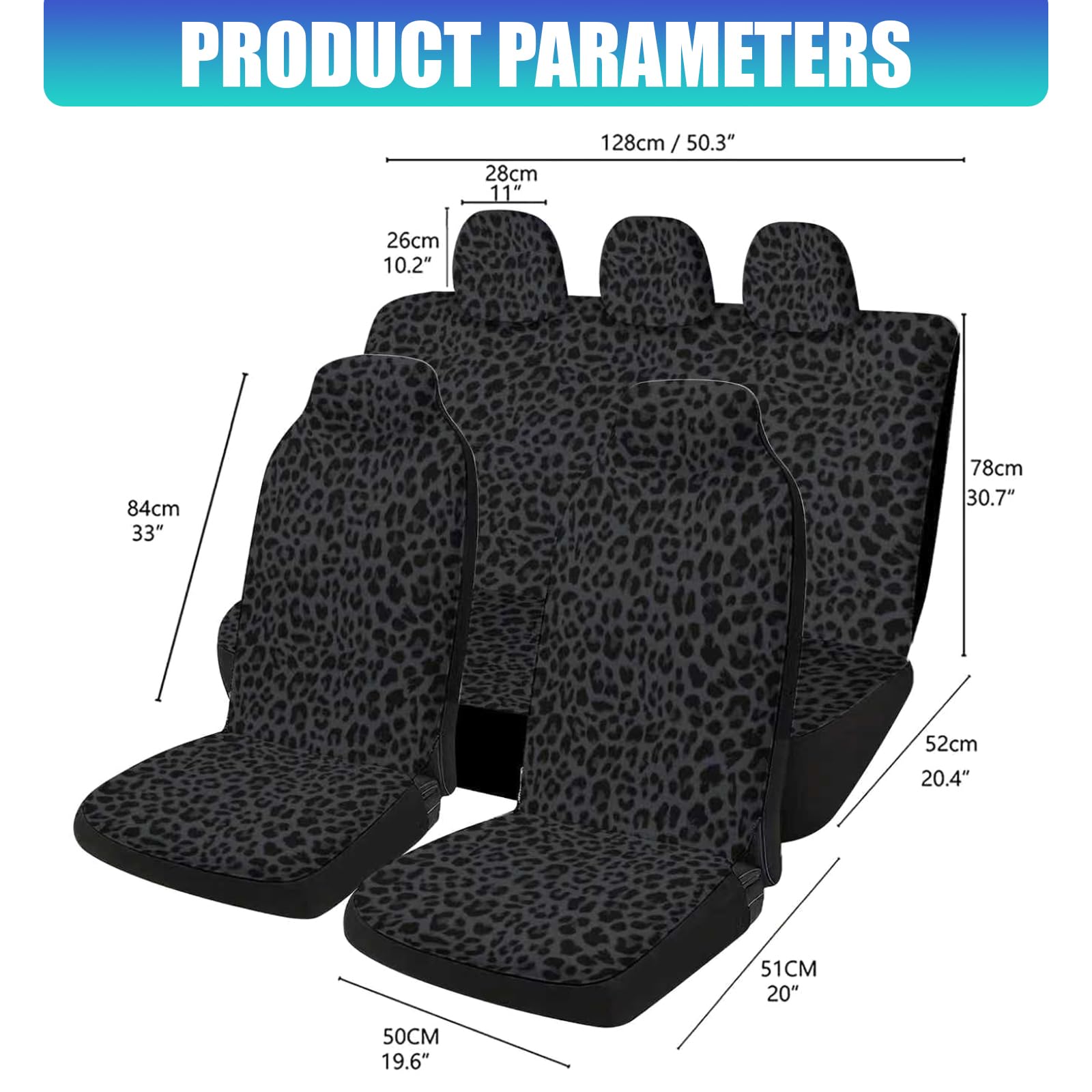 Housses de protection avec imprimé pour de durabilité et housse de siège