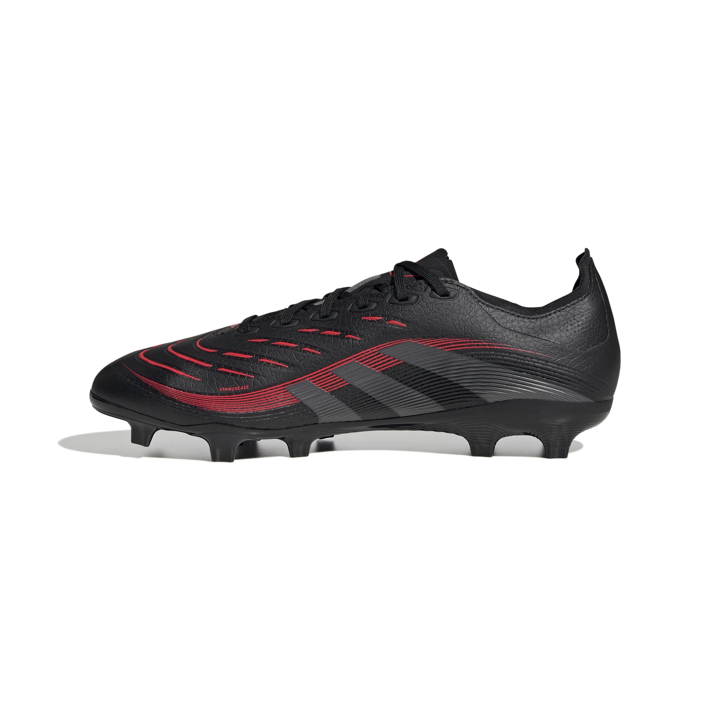 adidas Unisex Predator League Firm Multi Ground Football Boots, Core Black/Grey Four/Lucid Red, 9 UK