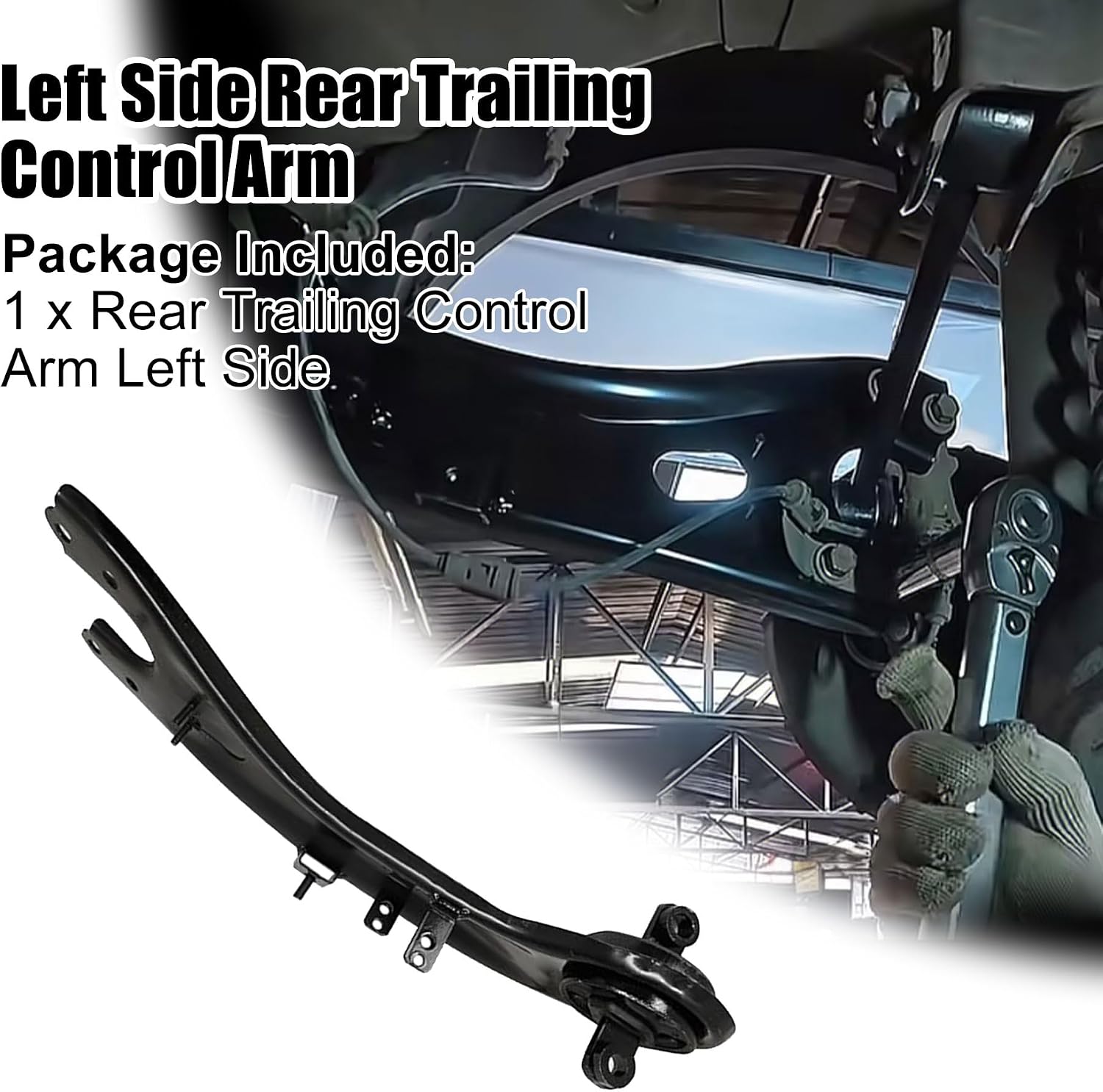 Left Side Rear Trailing Control Arm Compatible with Hyundai Tucson 2011-2017 Compatible with Kia Sportage 2011-2016, Replace 552703W000 55270-3W000