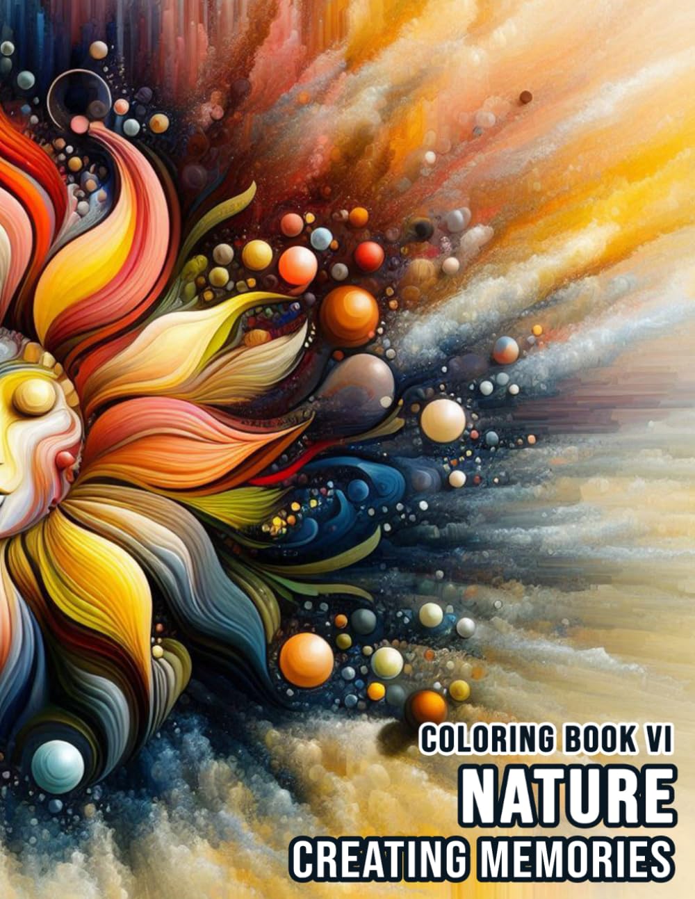 Creating Memories Adult Coloring Book VI Theme Nature Scenery Landscapes Great For Dementia Alzheimer Remember Recall Reminisce Brain Help Focus & ... Notebook Creativity Black White To Color