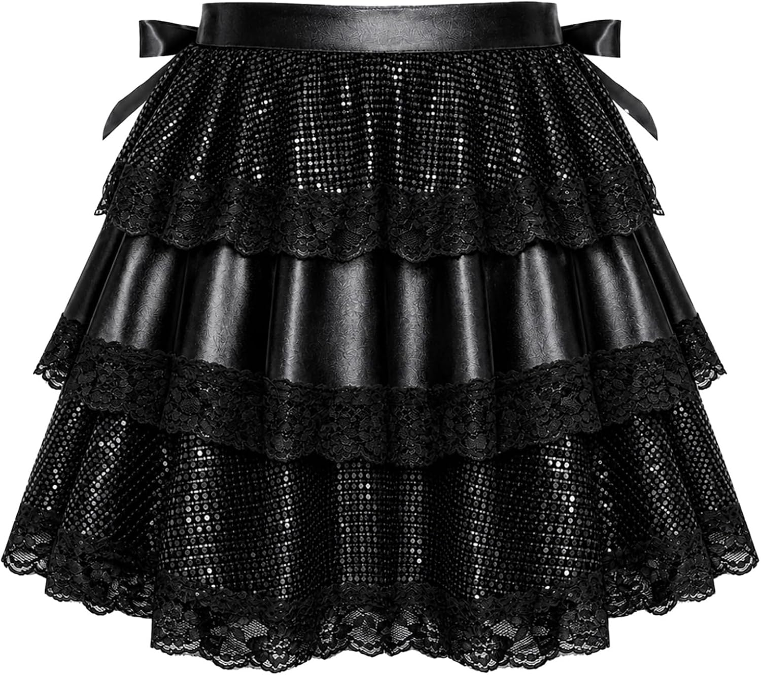 Sywiyi Kids Mini Skirt Y2k Bottom Disco Skirts Dance Wear
