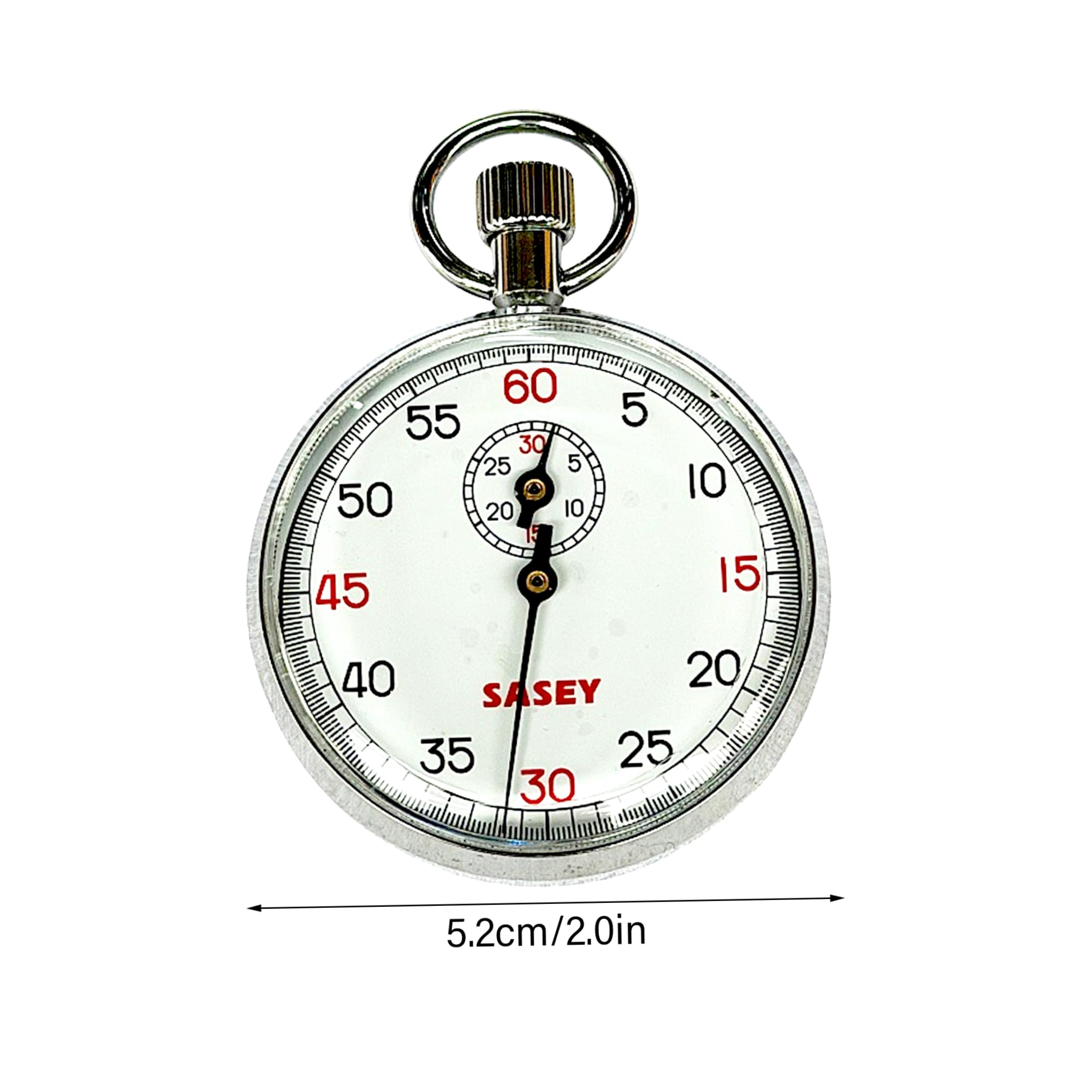 Chronomètre mécanique analogique en Acier Inoxydable pour Les Tests Sportifs, années 60, démarrage à Un Bouton, Pause, réinitialisation, Montre d'arbitre, chronographe