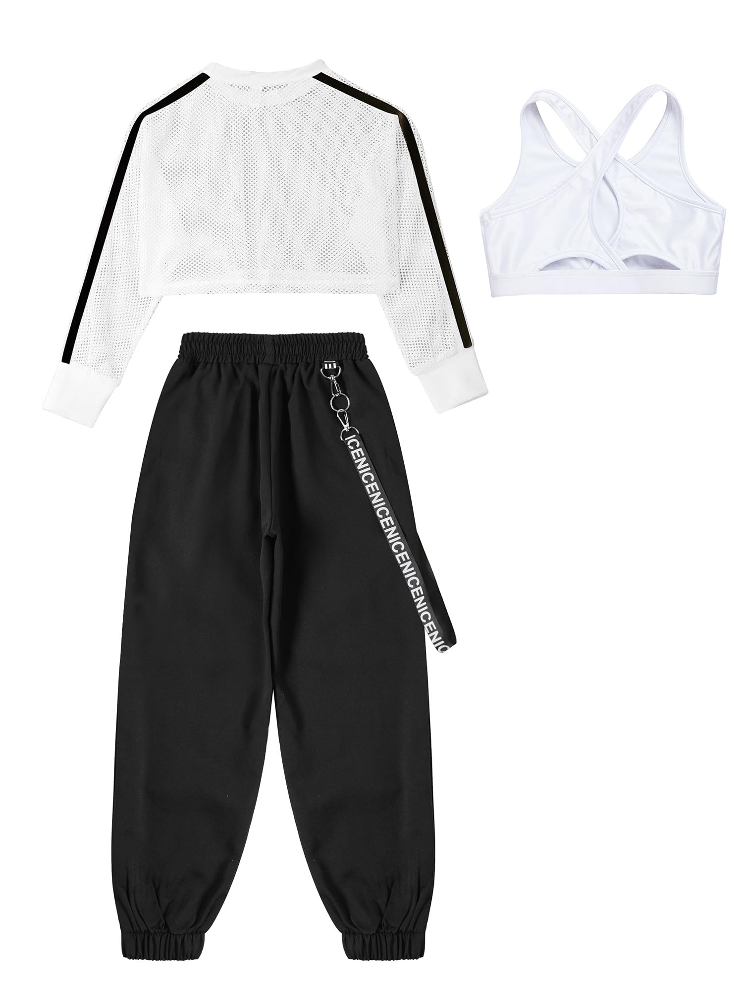 Niños Top Corto Deportivo Niñas Con Tank Crop Tops Para Niñas Top Deportivo Conjunto Ropa Deportiva Verano Pantalones Clase Baile