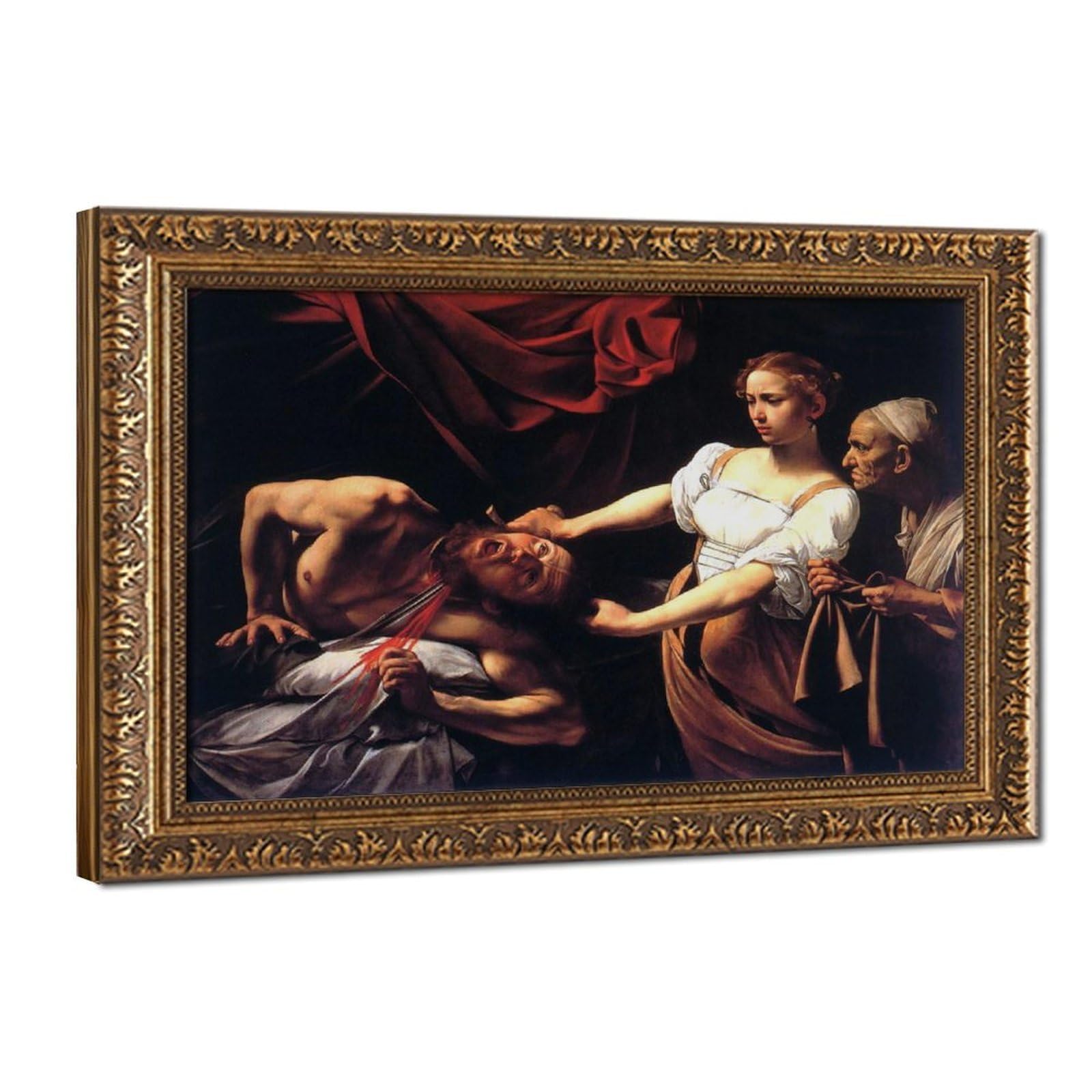 Impression sur toile Le Caravage Judith et Holopherne chef-d'œuvre 1599 - 8