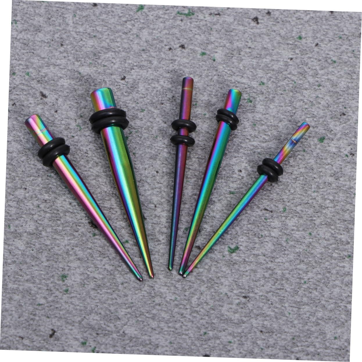 FRCOLOR Elegant Ear Expansion Earring Set 36pcs Resin Cones Auricle Puncture Jewelry Perfect for Wedding Banquet Fashionable Delicate