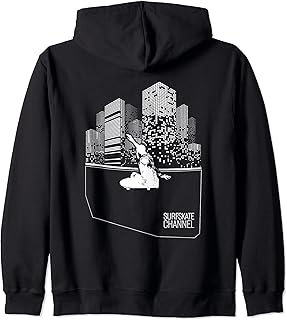 Surfskate, Urban Surf, Skate in The Street, Surf Skater Zip Hoodie