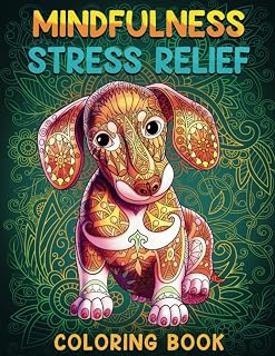 Mindfulness Stress Relief Coloring Book: Relaxing Adult Coloring Book with Animals, Fairy Homes, Butterflies , Stained Glass, Mushrooms ,Lighthouses ,Flowers And Many More Stress Relieving Designs