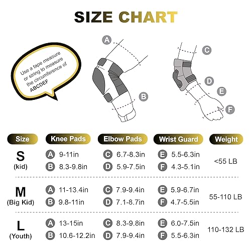Miniatura 6 de Rodilleras para niños, muñequeras y coderas con bolsa con cordón, juego de equipo de protección para niñas y niños, patinaje sobre ruedas, ciclismo,