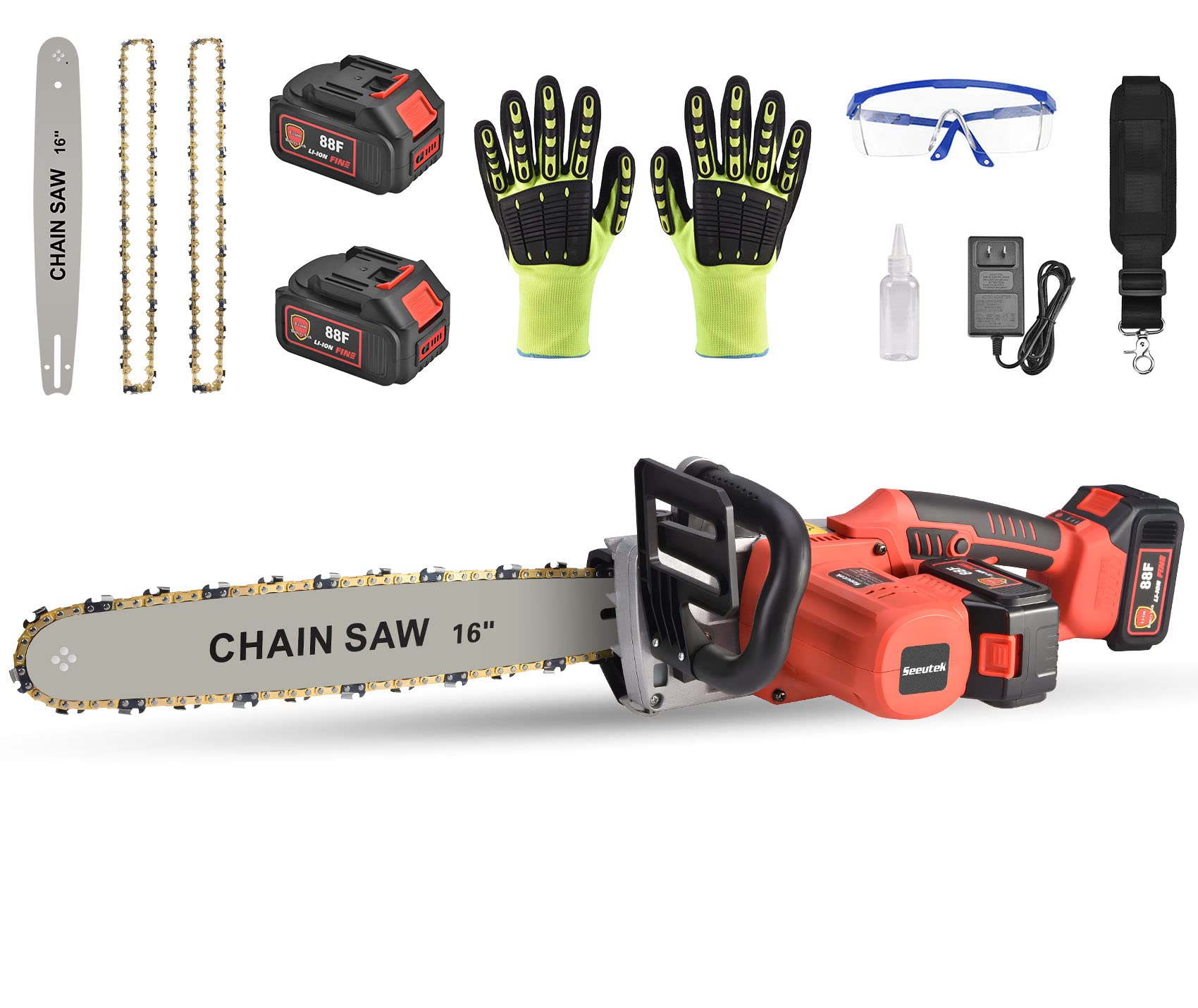 VTEK Chainsaw Cordless Brushless Chain Saw 12inch Power Chainsaw