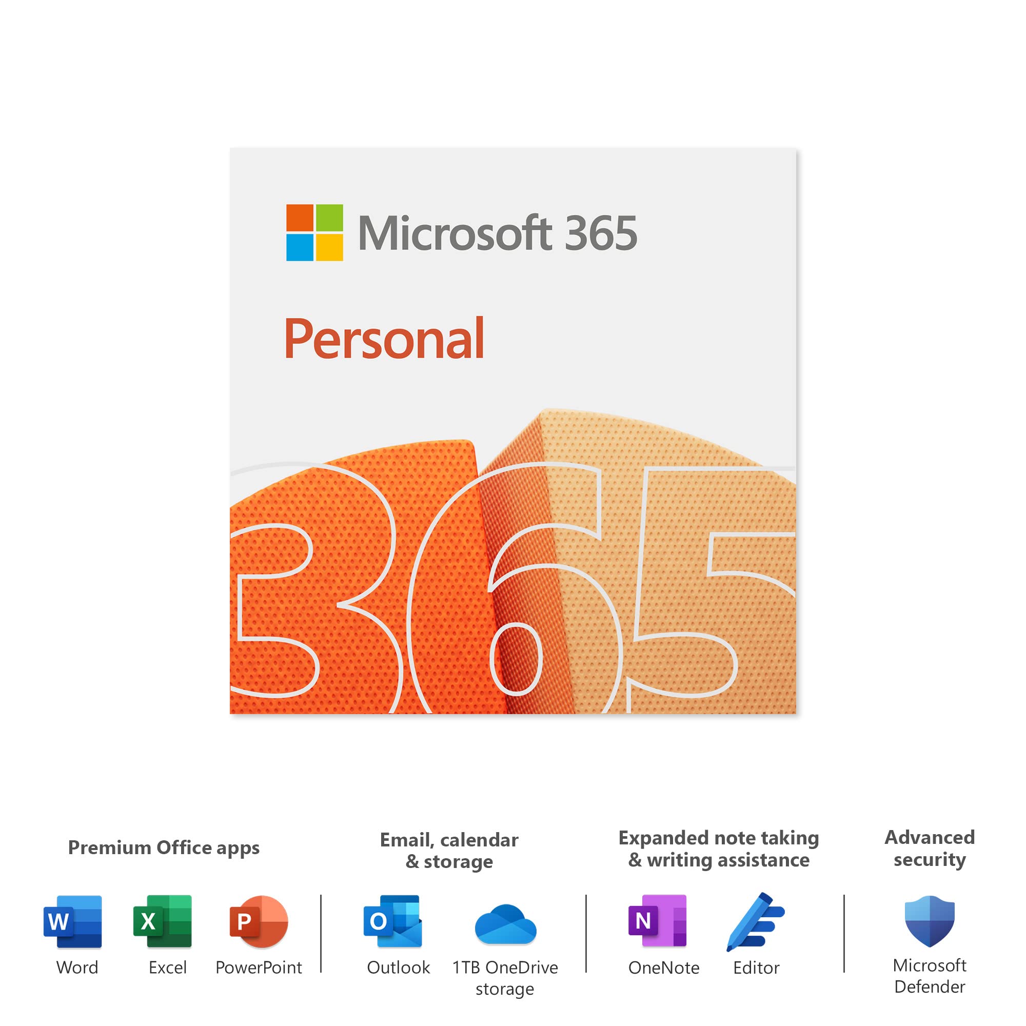 Buy Microsoft 365 Personal Office 365 apps 1 user 1 year subscription PC/Mac, and Phone