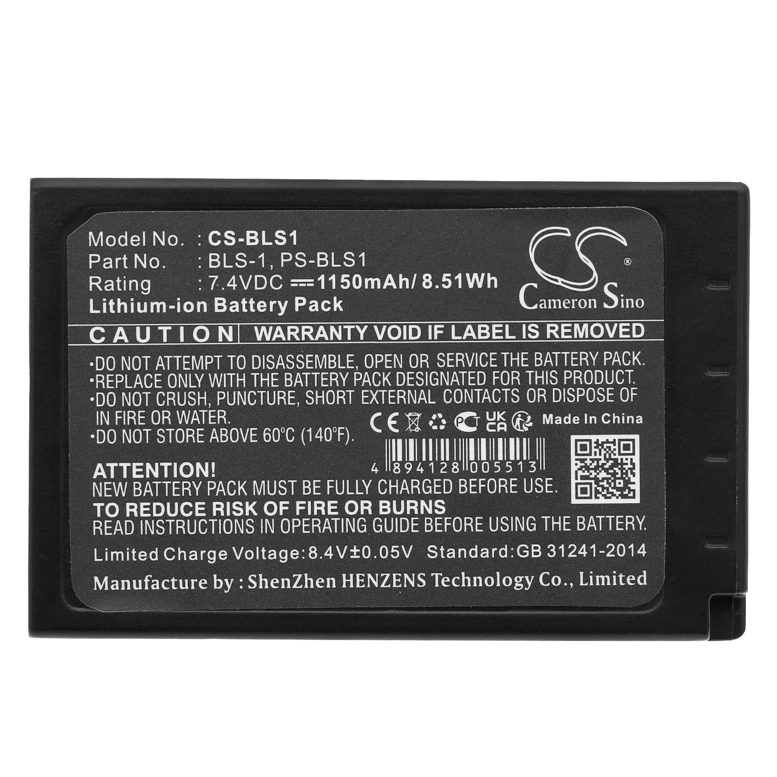 AccuCell Batteria Per Olympus BLS-1 – 1150 MAh, 7.2-7.4V, Per E-400, E-410 – Ricambio Fotocamera - 5