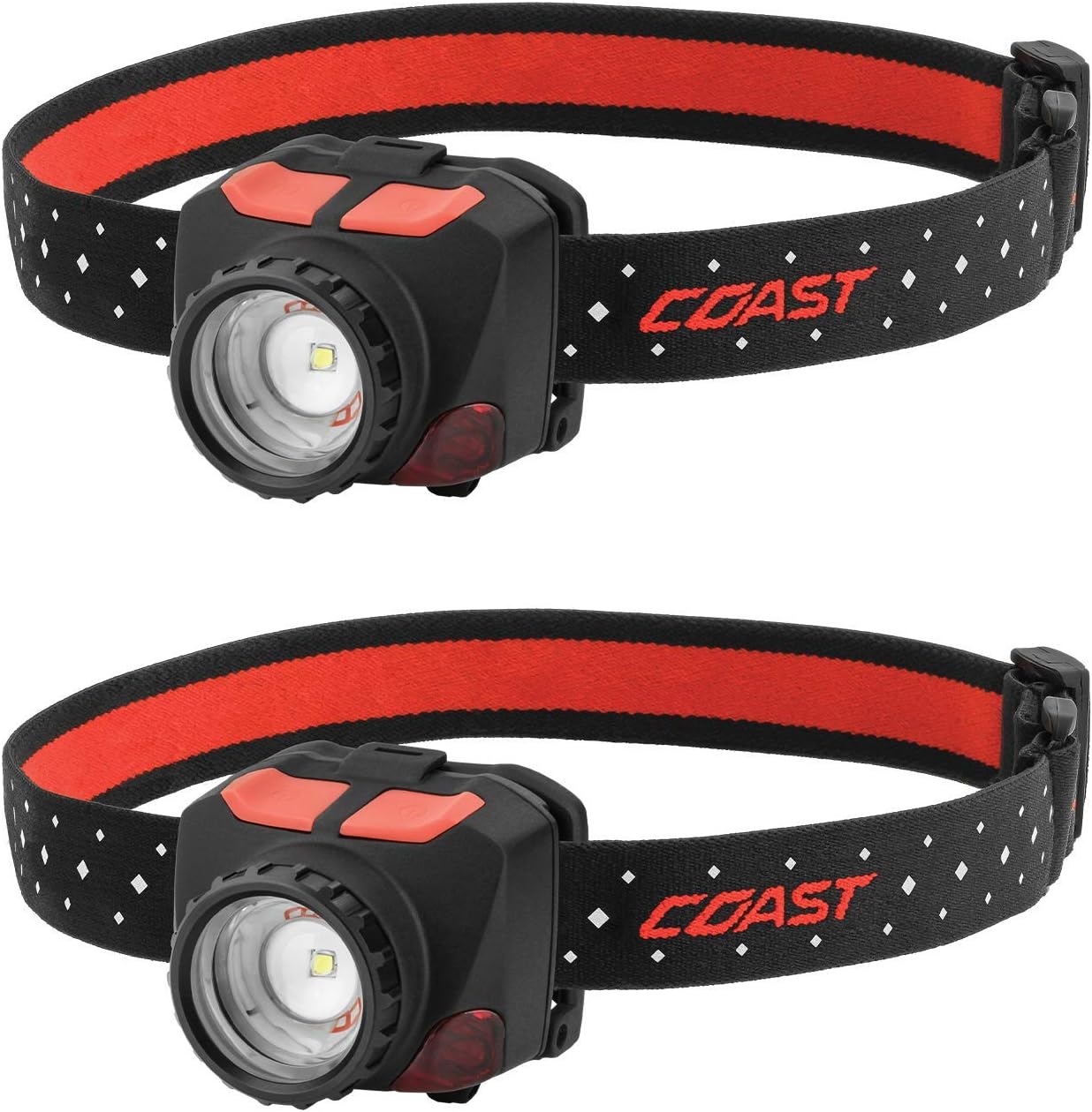 FL84 575 Lumen Dual Color Focusing LED Headlamp 2-Pack