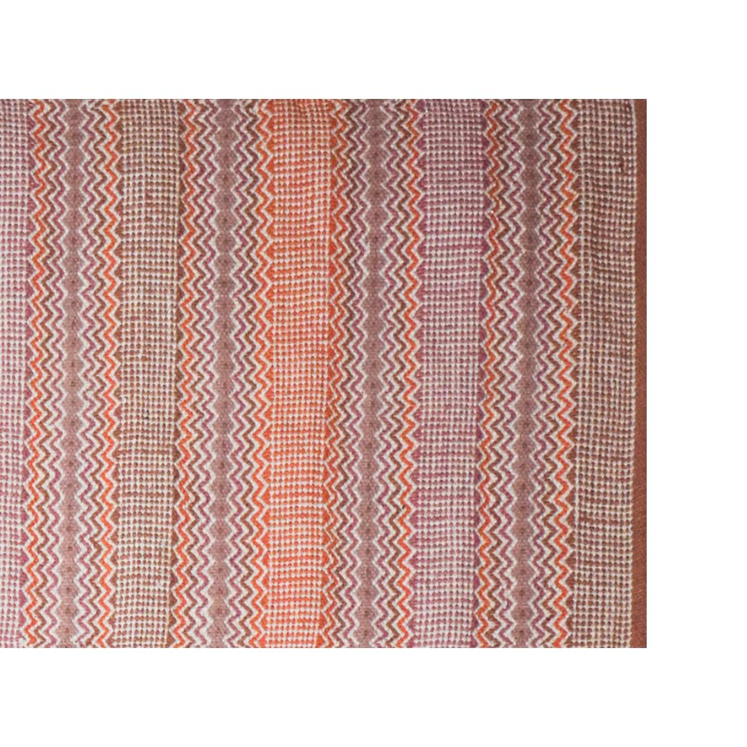 Jute & Co. Tappeto 100% Cotone Naturale, Colore Beige, con Fantasia Tessuta a mano, Lavabile in Lavatrice, 55X140cm
