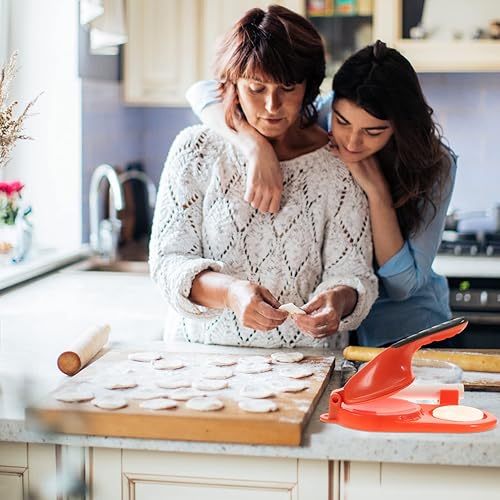 Miniatura 2 de Angoily Juego de 2 prensas manuales para tortillas con bolas de masa de masa de masa de masa de pizza prensadora de masa de masa de masa de masa