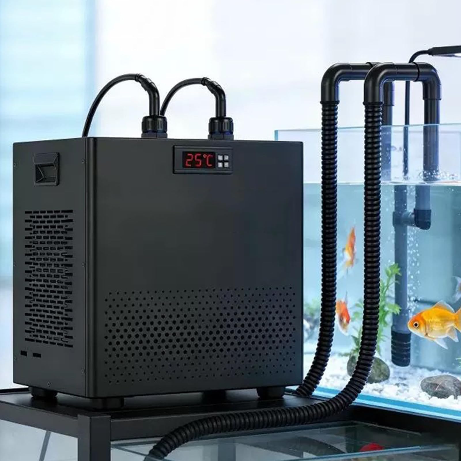 Mothdust Enfriador de Agua para Acuario Silencioso Enfriador Pecera Tank