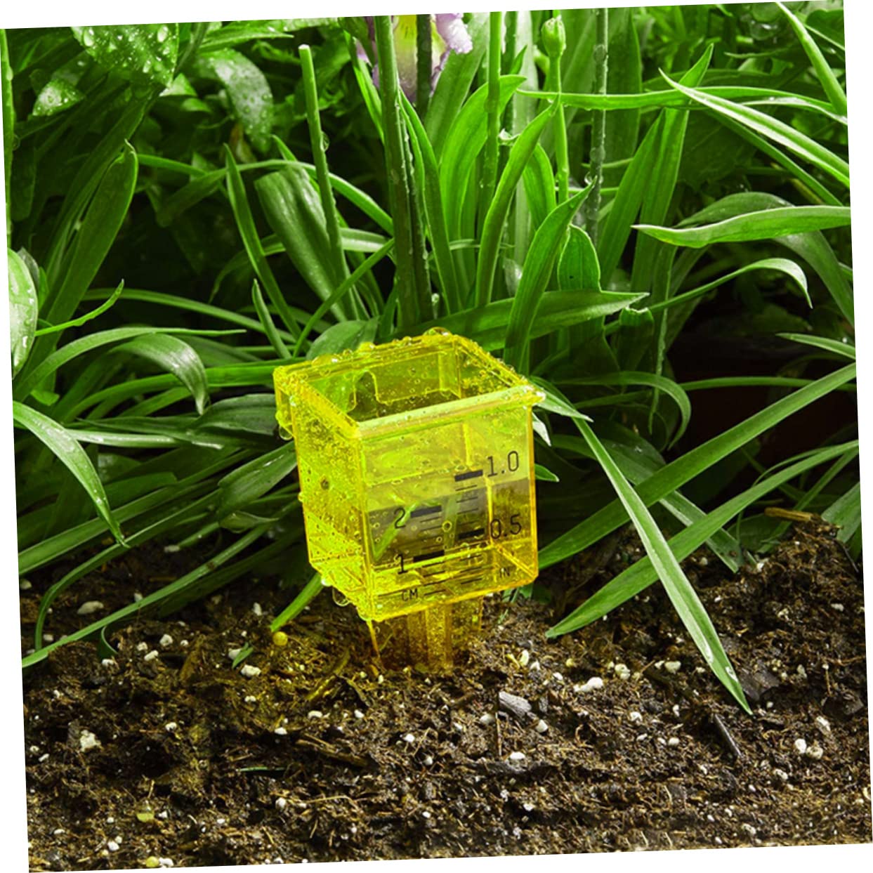VANZACK 20piezas Medidor De Lluvia De Plástico Para Jardín Herramienta Precisa De Medición De Precipitaciones Escala Clara y Profesional Para Uso Casa y Césped