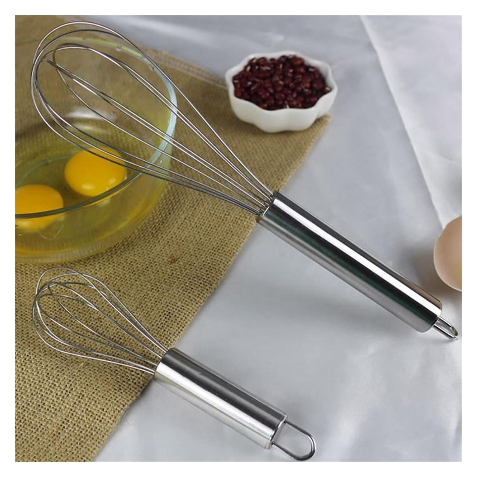 Mélangeur de beurre et de lait en acier inoxydable, ustensiles de cuisine, batteur à œufs en ballon, accessoires de cuisine manuels (couleur : XL) (V7 V8 V10 V11 V12 V15)