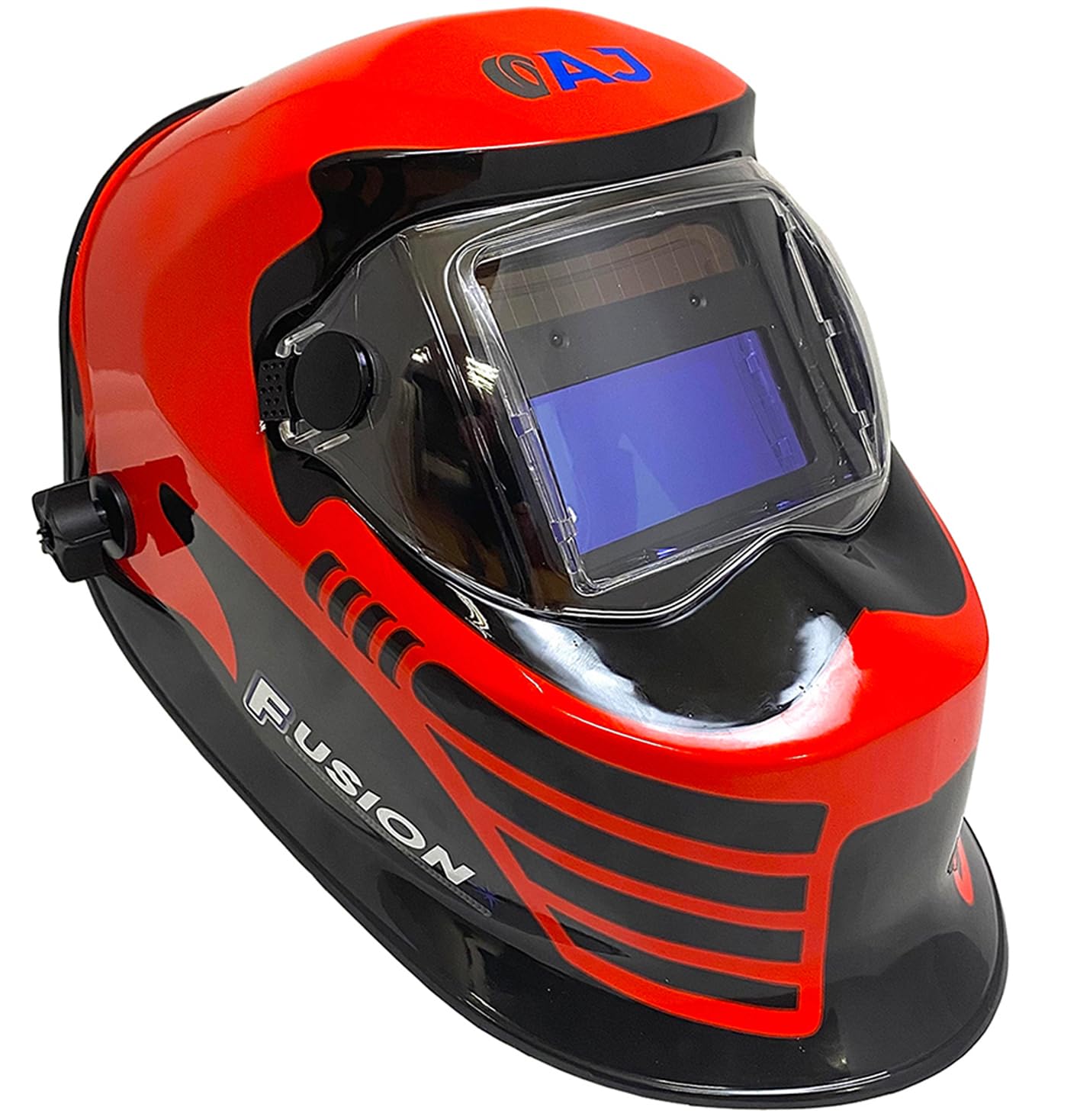 Autojack Auto Darkening Welding Helmet - 9-13 Shade - Red - WH100R