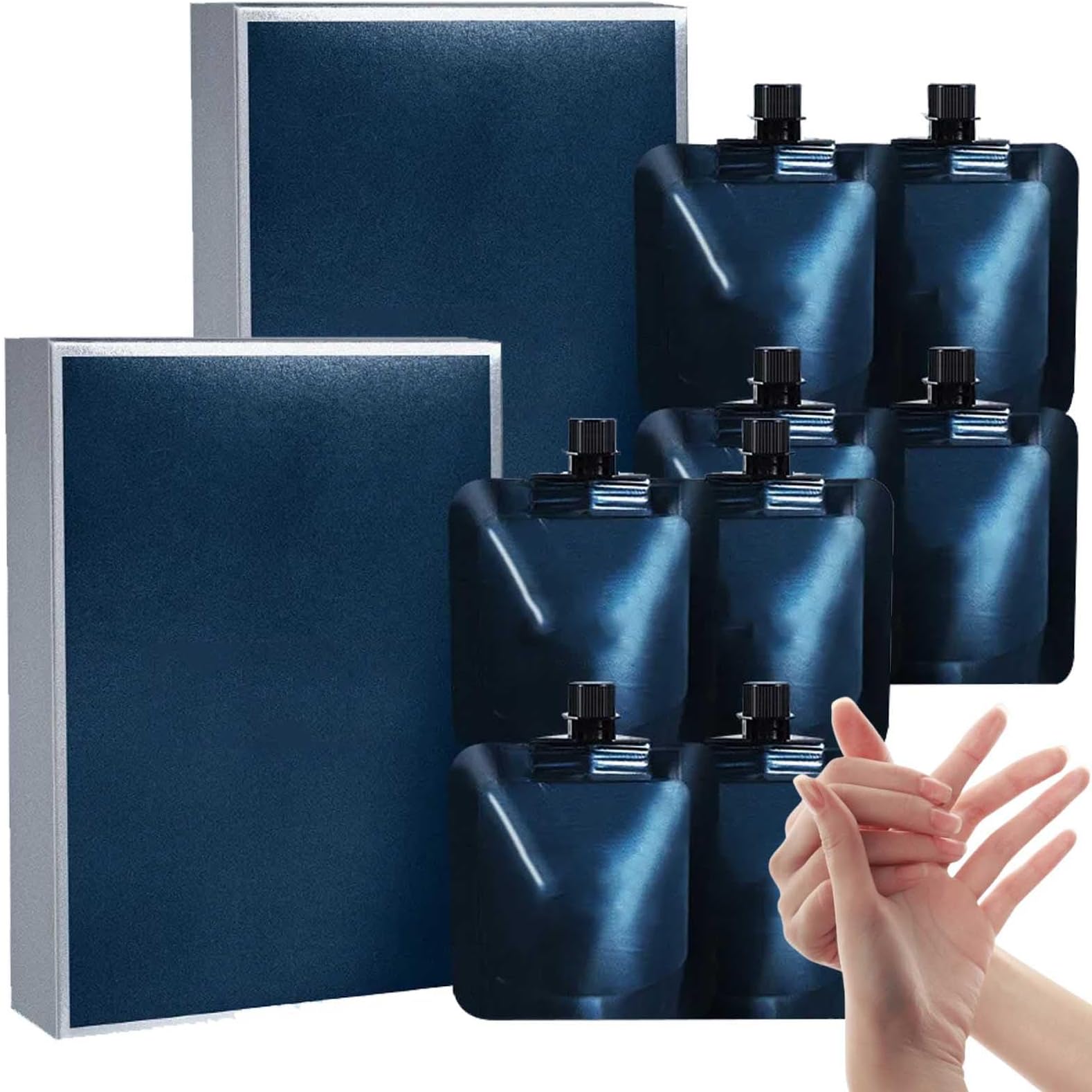 Portable Long Lasting Moisturizing Hand Cream, Hand Moisturizing Essence - 4 Pack Moisturizing Skin Care Cream for Hands & Body, Travel Size Skincare Creams,Instant Hydration (2BOX)