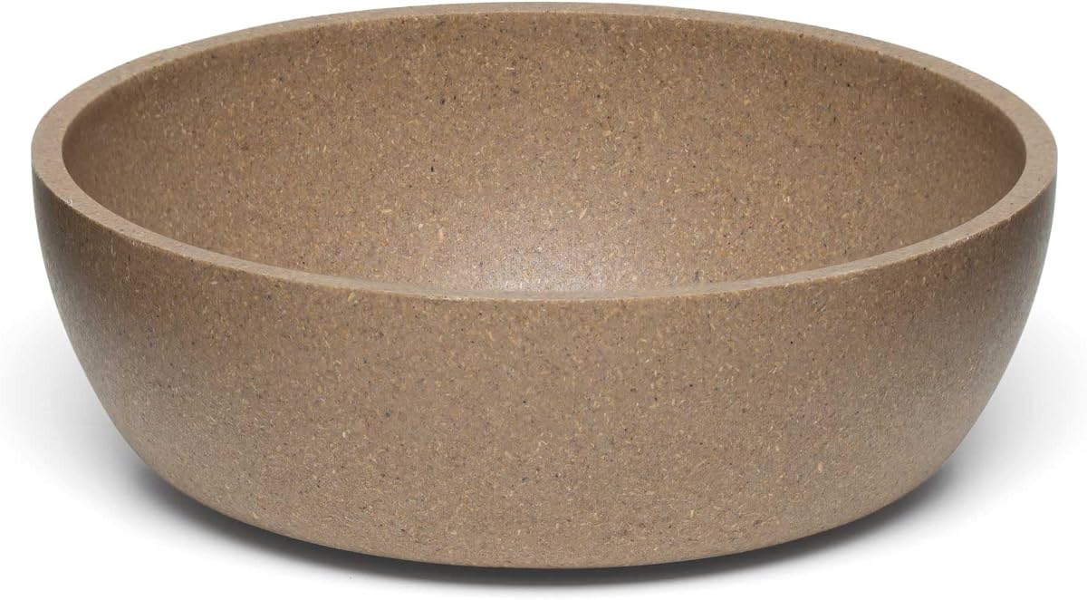Loving Pets - Dolce Bamboo - Eco-Friendly Pet Bowls & Dishes for Dog, Cats, Puppy Food and Water Bowl -Sustainable and Dishwasher Safe, Made with Real Bamboo (Small, Coffee-Brown)