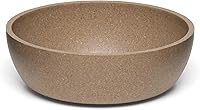Loving Pets Dolce Bamboo Eco-Friendly Pet Bowl - Sustainable Real Bamboo Dog Cat Food Water Dish, Dishwasher Safe, Medium Coffee Brown