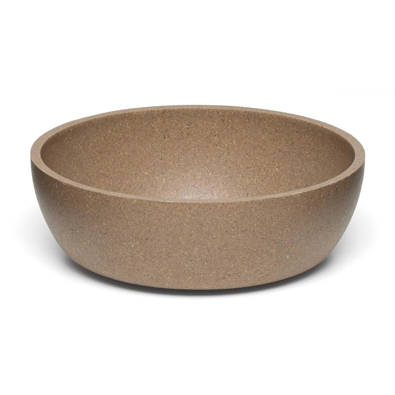 Pote para Cães e Gatos de Bambu com Base de Borracha Loving Pets Dolce Bamboo Coffee Brown, Médio