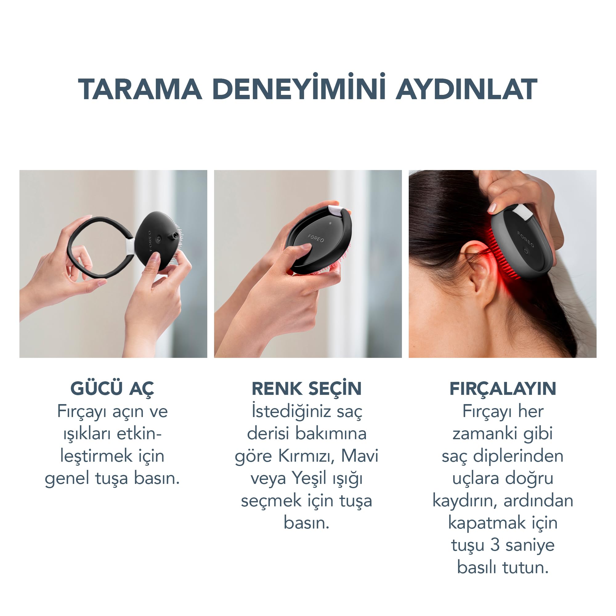 FOREO FLIP Play cepillo LED - crecimiento capilar - Midnight Magic!