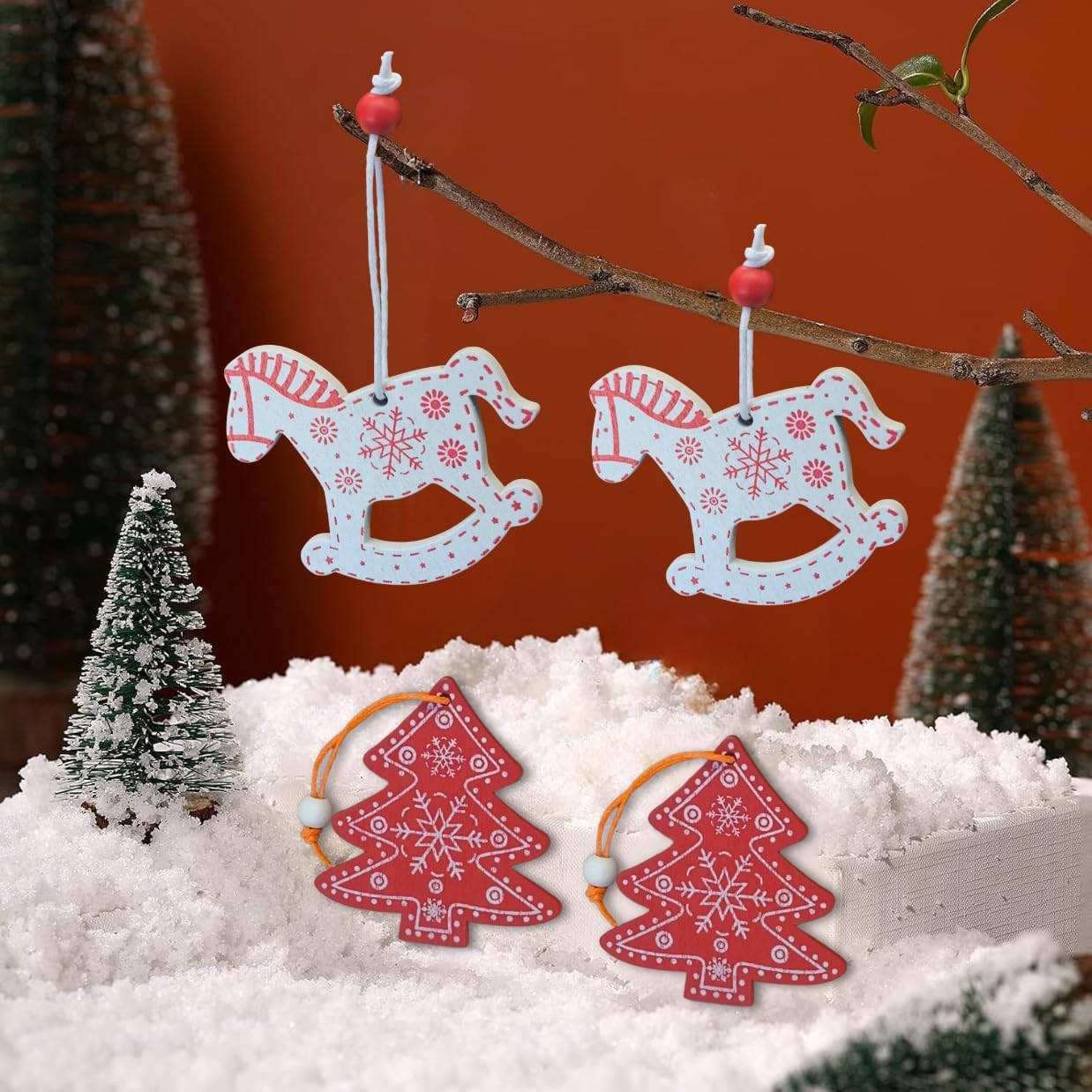 Kit 12 Pingentes Natalinos em Madeira – Enfeites Decorativos para Árvore de Natal, Porta, Janelas e Guirlandas – Ornamentos de Papai Noel, Boneco de Neve, Renas e Árvores (12 Pçs Clássico 1) Kit 12 Pingentes Natalinos em Madeira – Enfeites Decorativos para Árvore de Natal, Porta, Janelas e Guirlandas – Ornamentos de Papai Noel, Boneco de Neve, Renas e Árvores (12 Pçs Clássico 1)