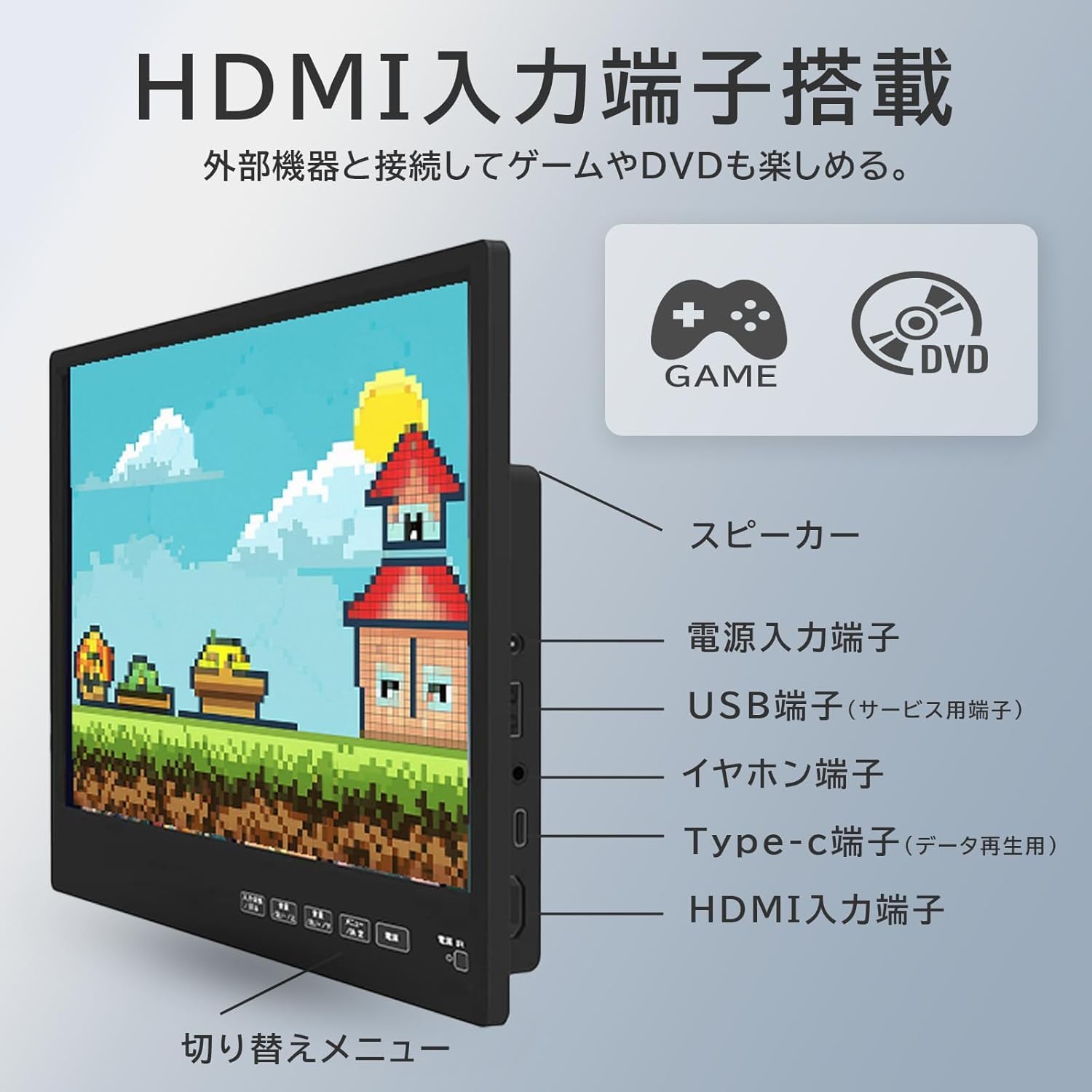 KEIYO 11.6インチ Android TV リアモニター AN‑M033 KEIYO