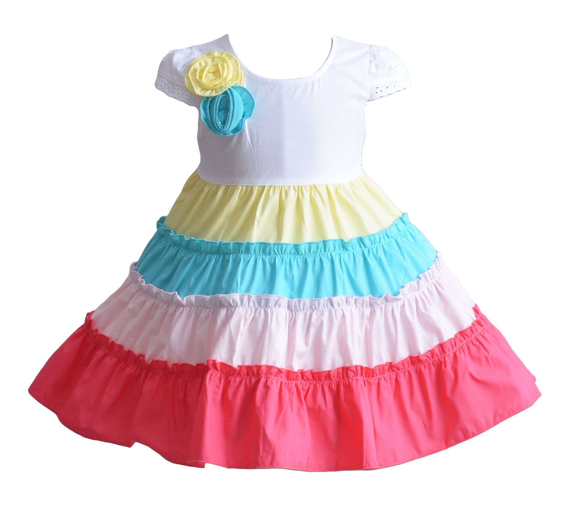 Robe de soirée bébé Cinda couture en coton de qualité supérieure à cerceau