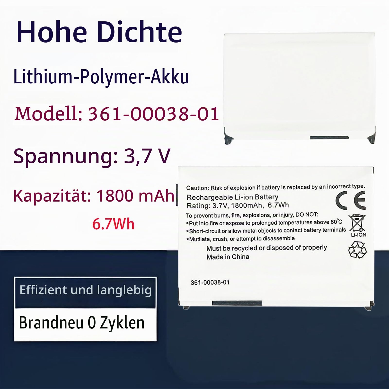 361-00038-01 ersatz akku Kompatibel mit Garmin Zumo 660, 650, 600