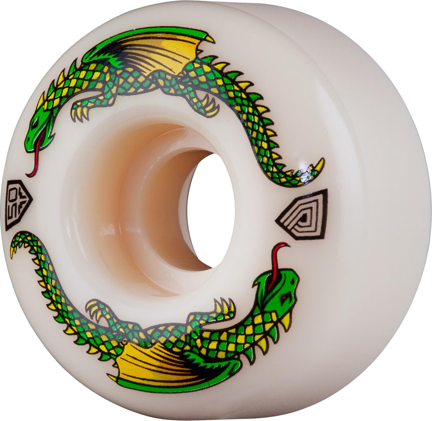 Powell Peralta Dragon Formula Skateboard Wheels 93A 50mm x 30mm White