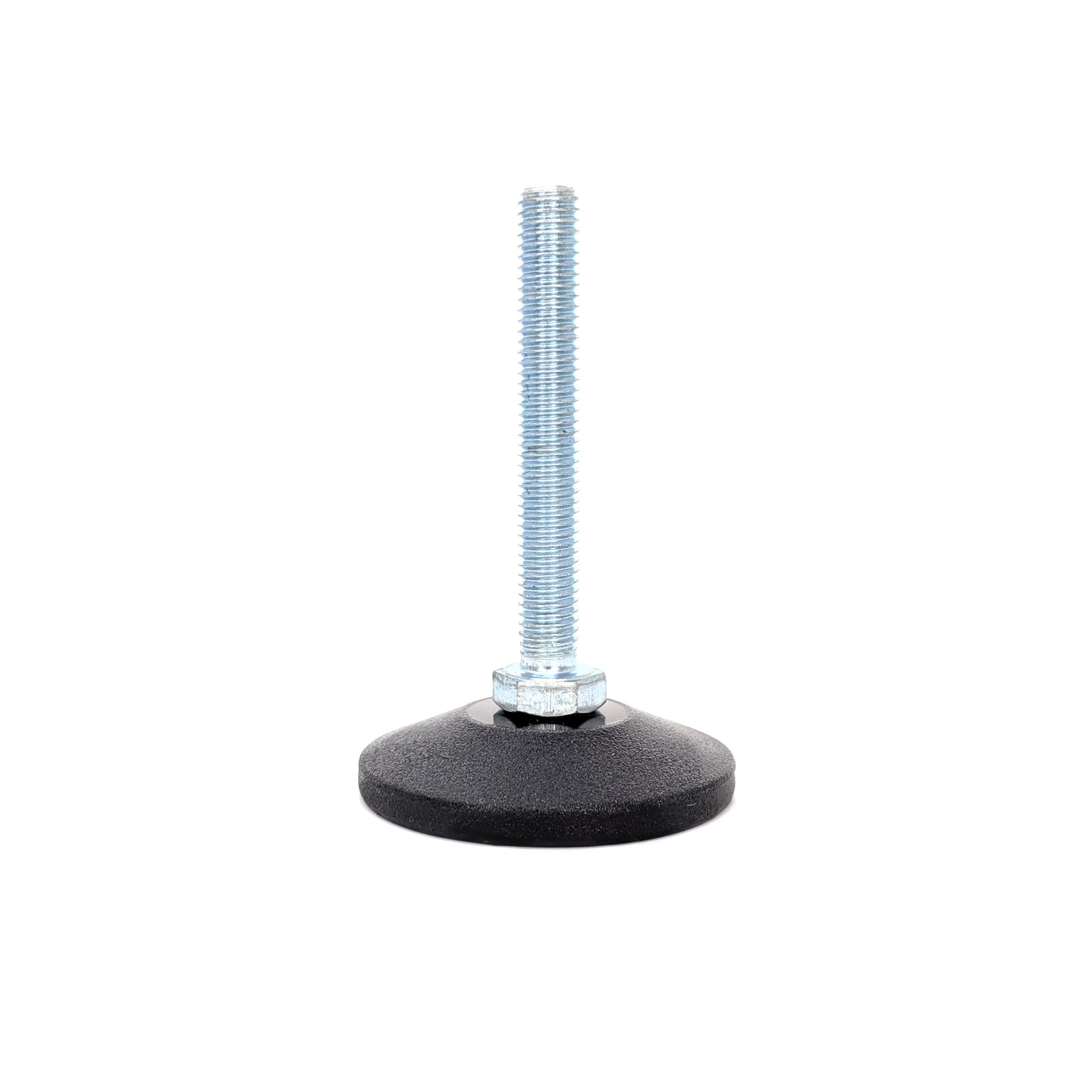 Adjustable Feet with Articulating Base (48mm Diameter Base, M8x60mm, Pack of 4) Weight Rated Threaded Furniture Appliance Machine Foot - Made in Germany — image 1