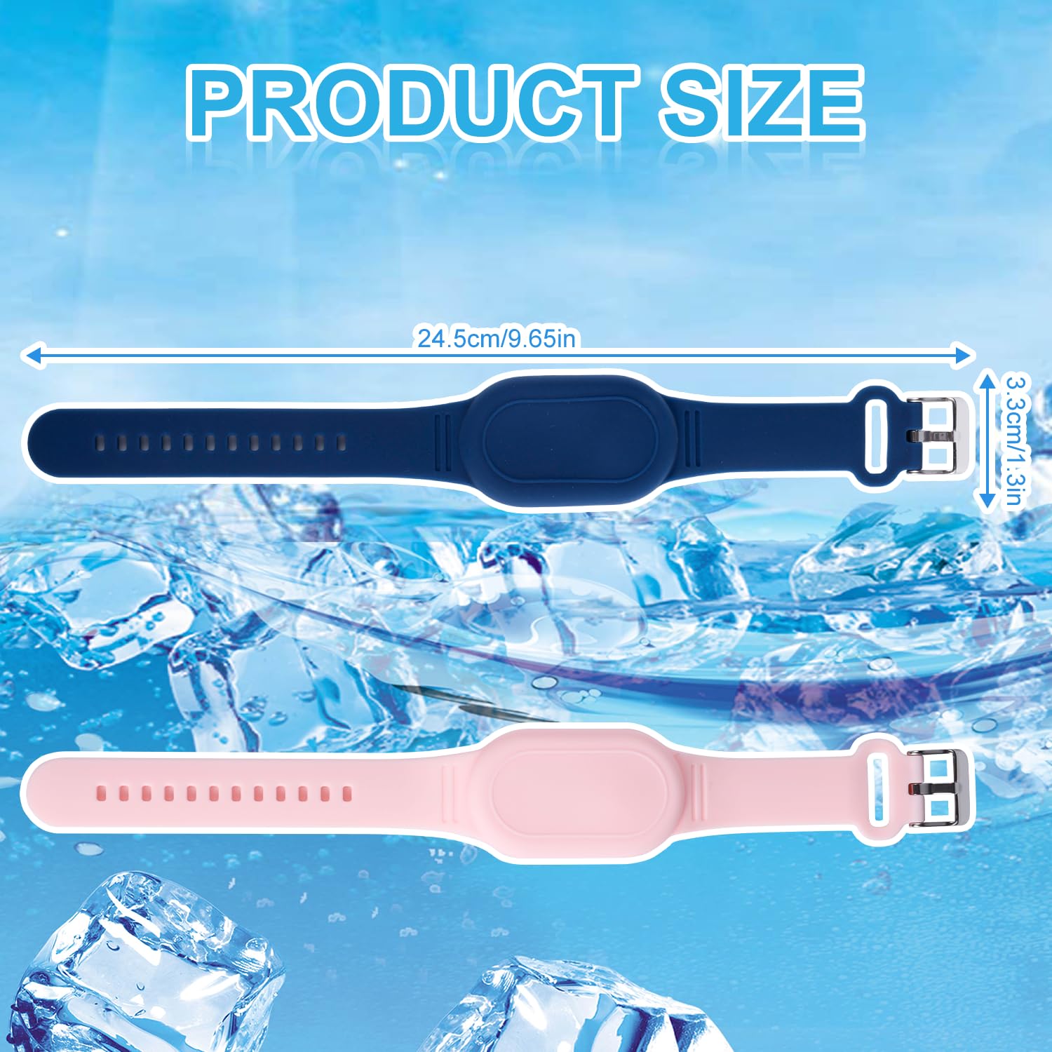 2szt do Samsung Galaxy SmartTag 2 Wristband, Wodoodporny Silikonowy Pokrowiec Ochronny Ukryty Uchwyt z Pelnym Pokryciem dla Dzieci Osób Starszych Akcesoria Bransoletek (Niebieski, Rózowy)