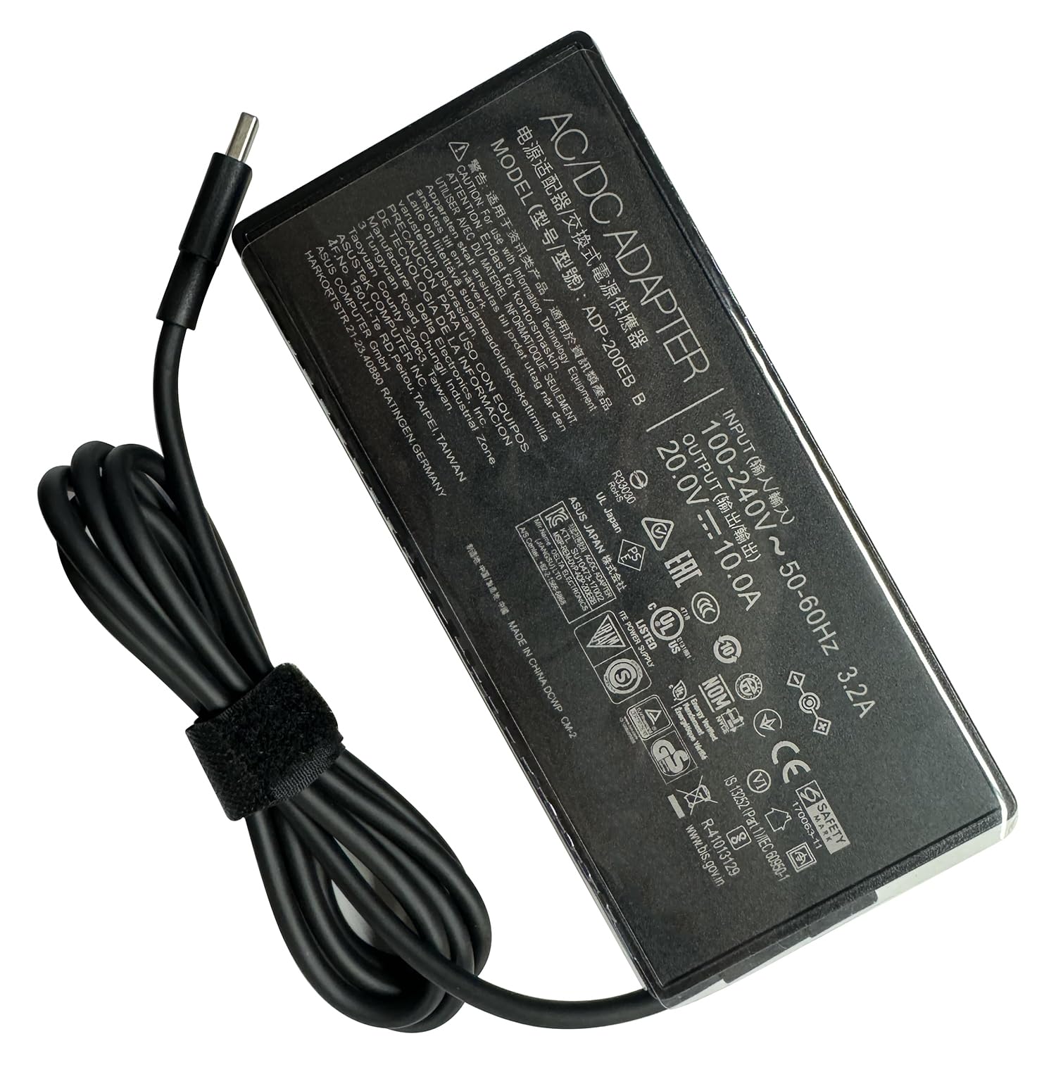 XITAIAN 20V 10A 200W ADP-200JB K Wymienna ładowarka do Asus ROG Zephyrus G16 GU605 GU605MI GU605MI-QR256W GU605MV GU605MV-QR086W ADP-200EB B (złącze prostokątne)