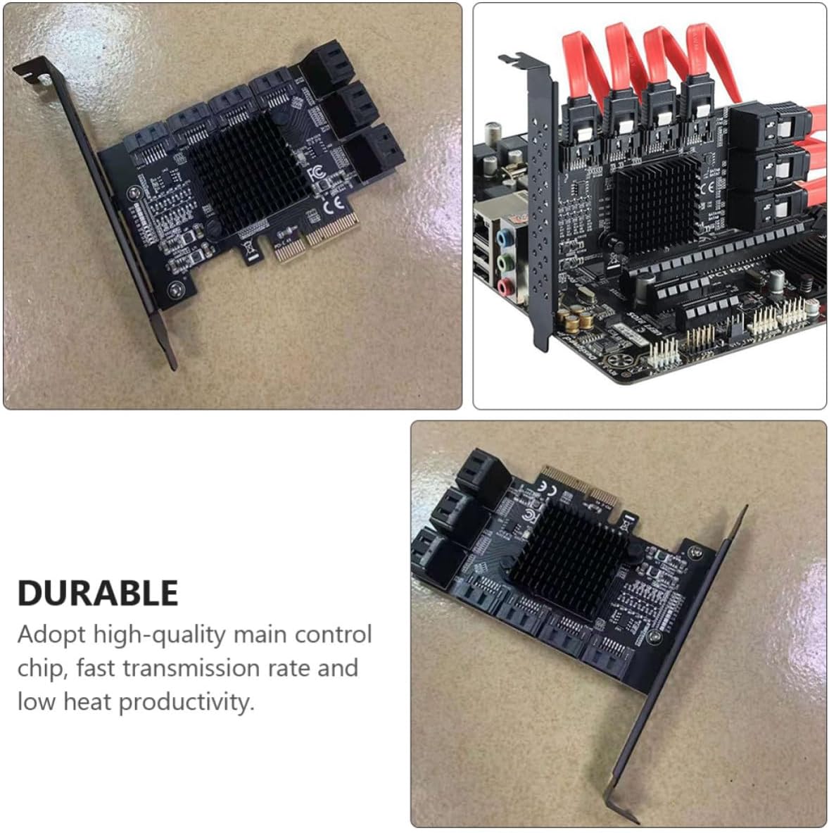 10-Port 3.0 Expansion Card Pci Interface X4 Black PCB