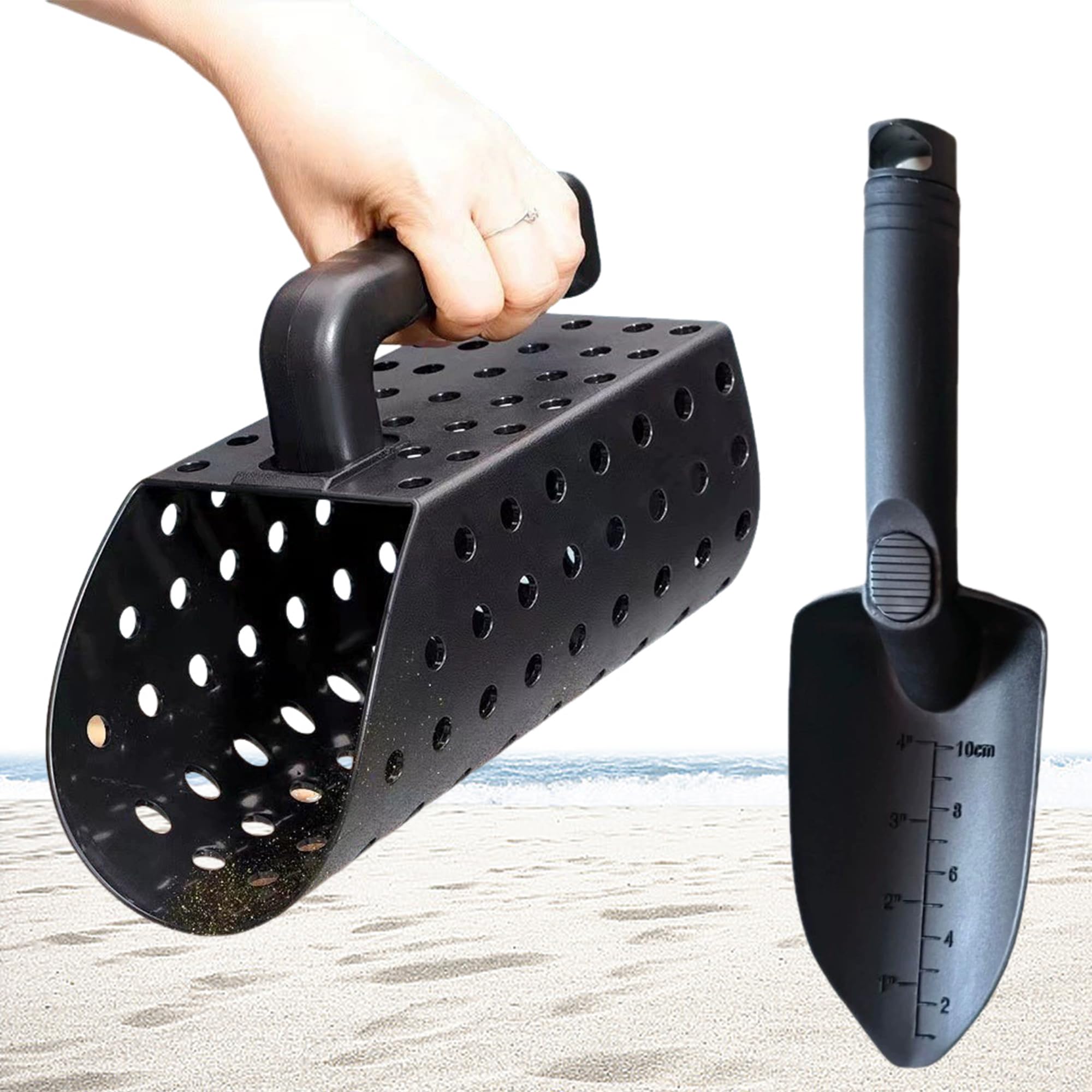 Conjunto De La Fiebre Del Oro De La Playa, Cuchara y Pala De Arena, Pala De Arena y Accesorios De Pala Para Detección De Metales, Herramienta De Caza y Excavación De Tesoros En La Playa y Más