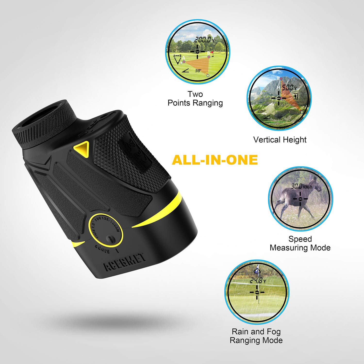 ACEGMET 赤外線カメラ ACEGMET Golf Rangefinder, 1100 Yard Range Laser Rangefinder for