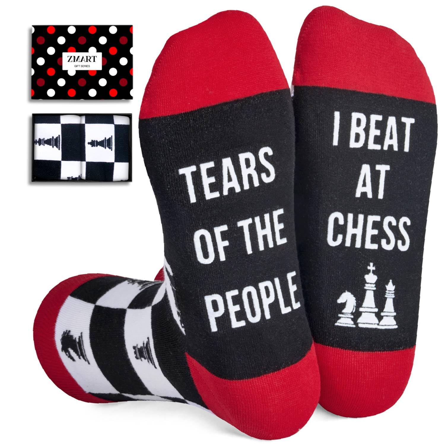 Zmart Funny Gifts for Men Women - Art Gym Lifting Weed Yoga Running Wrestling Chess Socks