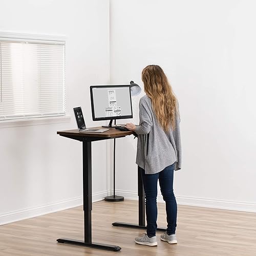 Vista 170 de VIVO - Mesa/tablero universal de 1.52 m x 60 cm (60 x 24 in) para escritorio de oficina y hogar con altura ajustable. Madera clara