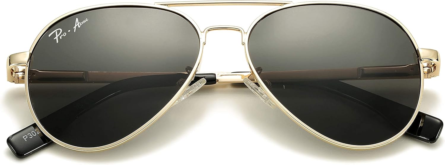 Pro Acme Classic Polarized Aviator Sunglasses 100% UV Protection, 52mm 58mm 63mm