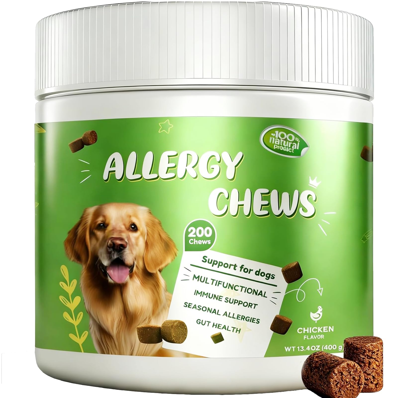 Organnact Dog Allergy Chews (200ct)