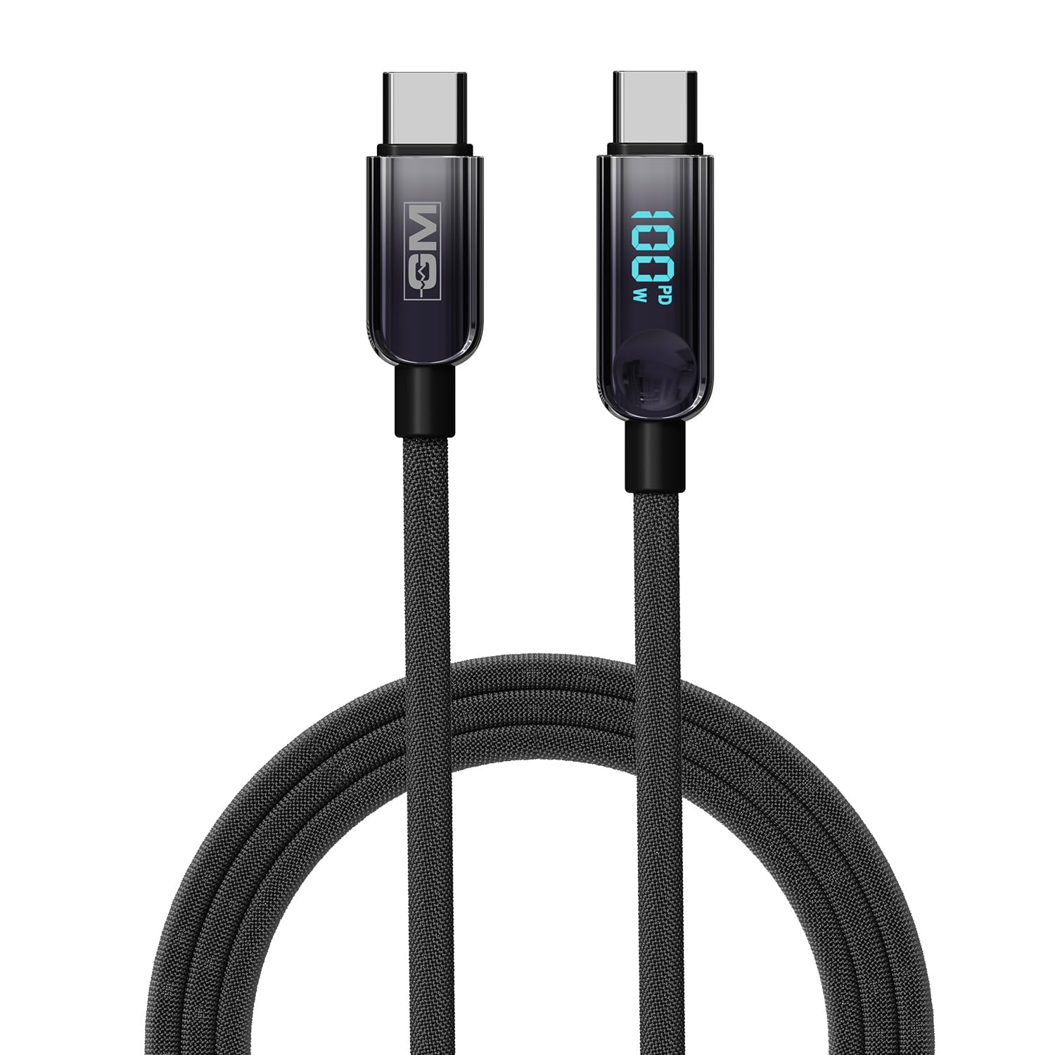 G+ PD 100W Charging Cable with Invisible LED Indicator | Electroplated Wattage Display | Type-C to Type-C Fast Charging for Laptops, Tablets & Phones | 120cm Cord | 2-in-1 Charging & Transmittion-picture-10