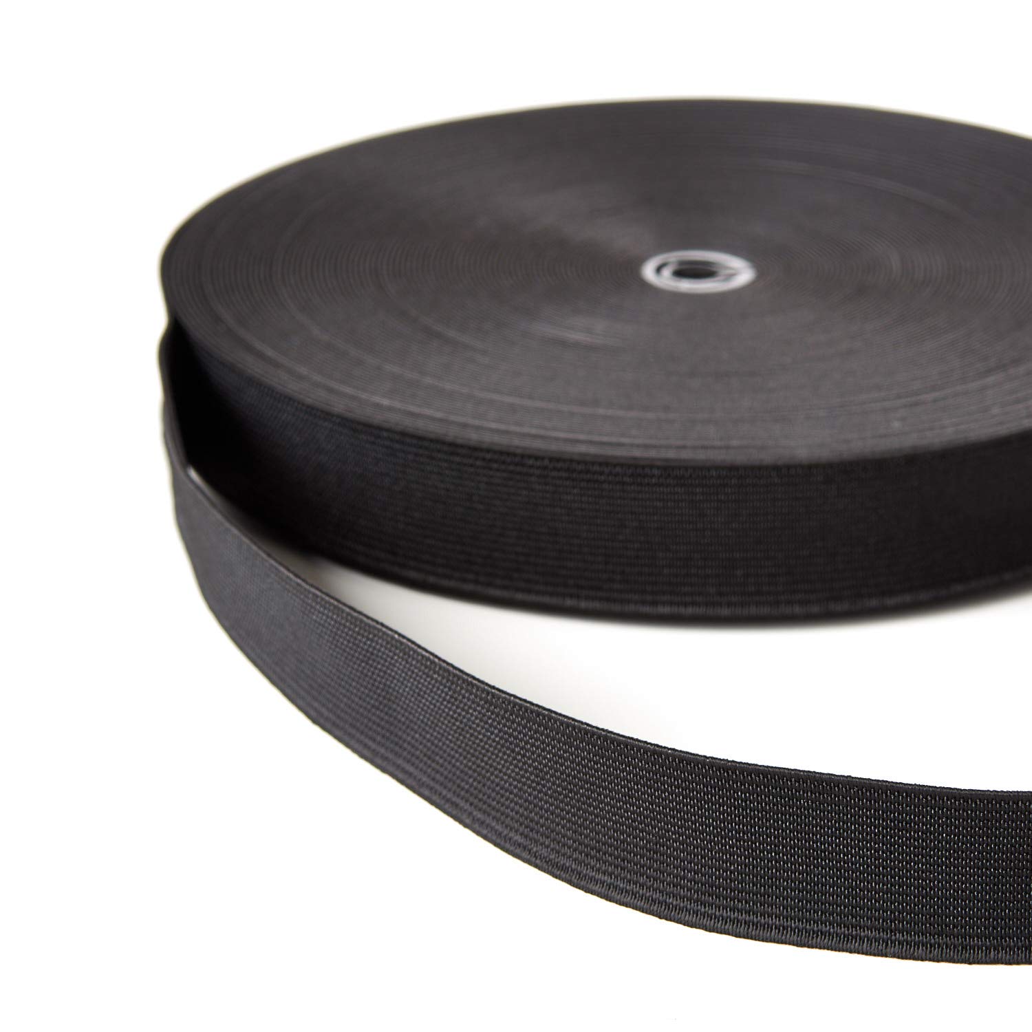 Black Woven Elastic Tape - (25mm) 1 inch x 5m